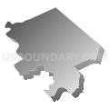 State House District 126, Pennsylvania (Gray Gradient Fill with Shadow)