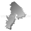 State House District 57, Pennsylvania (Gray Gradient Fill with Shadow)