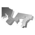 State House District 60, Pennsylvania (Gray Gradient Fill with Shadow)