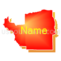 State House District 54, Utah (Bright Blending Fill with Shadow)