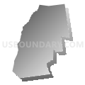 Addison-3 State House District, Vermont (Gray Gradient Fill with Shadow)