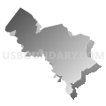 State House District 40, Virginia (Gray Gradient Fill with Shadow)
