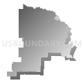 Assembly District 36, Wisconsin (Gray Gradient Fill with Shadow)