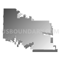Assembly District 98, Wisconsin (Gray Gradient Fill with Shadow)