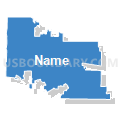 Assembly District 98, Wisconsin (Solid Fill with Shadow)