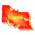 Assembly District 98, Wisconsin (Bright Blending Fill with Shadow)