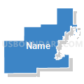 Assembly District 56, Wisconsin (Solid Fill with Shadow)