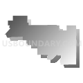 State Senate District J, Alaska (Gray Gradient Fill with Shadow)