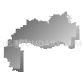 State Senate District 29, Arkansas (Gray Gradient Fill with Shadow)