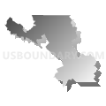 State Senate District 13, California (Gray Gradient Fill with Shadow)