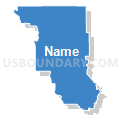 State Senate District 4, California (Solid Fill with Shadow)