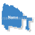 State Senate District 25, Idaho (Solid Fill with Shadow)