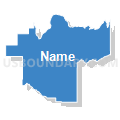 State Senate District 34, Idaho (Solid Fill with Shadow)