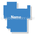 State Senate District 38, Iowa (Solid Fill with Shadow)