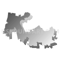 State Senate District 35, Kentucky (Gray Gradient Fill with Shadow)