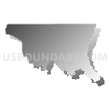 State Senate District 12, Louisiana (Gray Gradient Fill with Shadow)