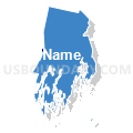 State Senate District 20, Maine (Solid Fill with Shadow)