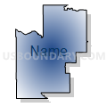 State Senate District 12, Minnesota (Radial Fill with Shadow)