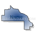 State Senate District 28, Minnesota (Radial Fill with Shadow)