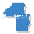 State Senate District 39, Minnesota (Solid Fill with Shadow)