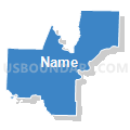 State Senate District 6, Missouri (Solid Fill with Shadow)