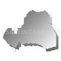 State Senate District 47, Montana (Gray Gradient Fill with Shadow)