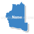 State Senate District 39, Montana (Solid Fill with Shadow)