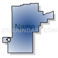 State Senate District 34, Nebraska (Radial Fill with Shadow)