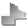 State Senate District 17, Nebraska (Gray Gradient Fill with Shadow)