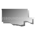 State Senate District 14, Nebraska (Gray Gradient Fill with Shadow)