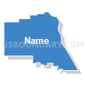State Senate District 5, Nebraska (Solid Fill with Shadow)