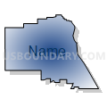 State Senate District 5, Nebraska (Radial Fill with Shadow)
