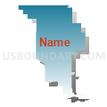 State Senate District 39, Nebraska (Blue Gradient Fill with Shadow)