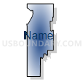 State Senate District 29, Nebraska (Radial Fill with Shadow)