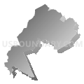 State Senate District 14, New Jersey (Gray Gradient Fill with Shadow)