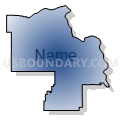 State Senate District 33, North Dakota (Radial Fill with Shadow)