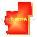 State Senate District 14, North Dakota (Bright Blending Fill with Shadow)