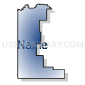 State Senate District 39, North Dakota (Radial Fill with Shadow)