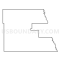 State Senate District 19, North Dakota (Light Gray Border)
