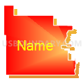 State Senate District 22, North Dakota (Bright Blending Fill with Shadow)