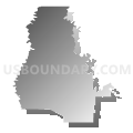 State Senate District 45, North Dakota (Gray Gradient Fill with Shadow)