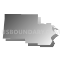 State Senate District 21, North Dakota (Gray Gradient Fill with Shadow)