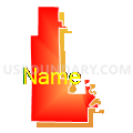State Senate District 27, North Dakota (Bright Blending Fill with Shadow)
