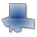 State Senate District 37, North Dakota (Radial Fill with Shadow)