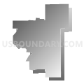 State Senate District 12, North Dakota (Gray Gradient Fill with Shadow)