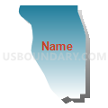 State Senate District 47, North Dakota (Blue Gradient Fill with Shadow)