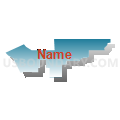State Senate District 35, North Dakota (Blue Gradient Fill with Shadow)
