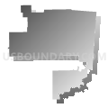 State Senate District 5, Ohio (Gray Gradient Fill with Shadow)