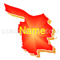 State Senate District 25, Oregon (Bright Blending Fill with Shadow)