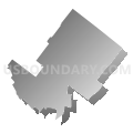 State Senate District 4, Pennsylvania (Gray Gradient Fill with Shadow)